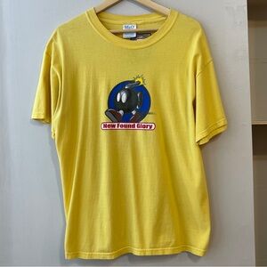 Vintage 2000s New Found Glory Band T Shirt Men’s Size Large Pop Punk Bomb Logo